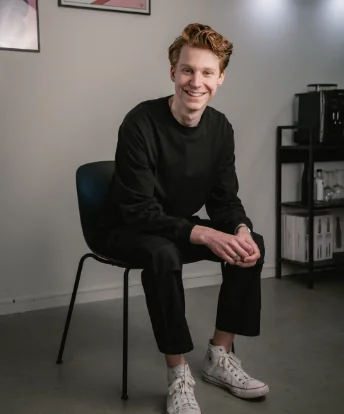Teun aan het werk bij BRANDBITS 5